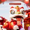 Attracting Wealth Dragon Dance Lion Toys Chinese Style Diy Crafts Lion Statue Figure Toys Press Couplet  Year Toys