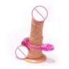 Cock Ring Vibrator Strong Penis Erect Penis Ring Crystal Butterfly Vibrating Rings Enhance Sex Ability Product Sex Toys For Men