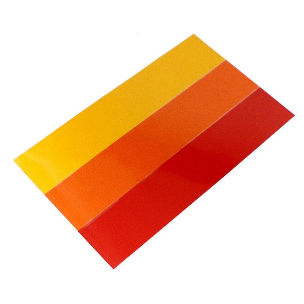 1pc 10-Inch Classic Retro Style Tri-Color Stripe Decal Sticker For Toyota Lexus