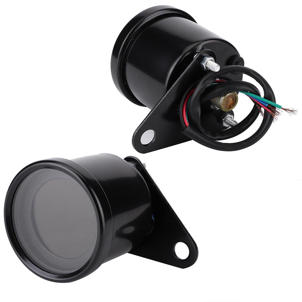 Universal Motorcycle LED Digital Speedometer Tachometer Speed Gauge Oil Level Meter Black