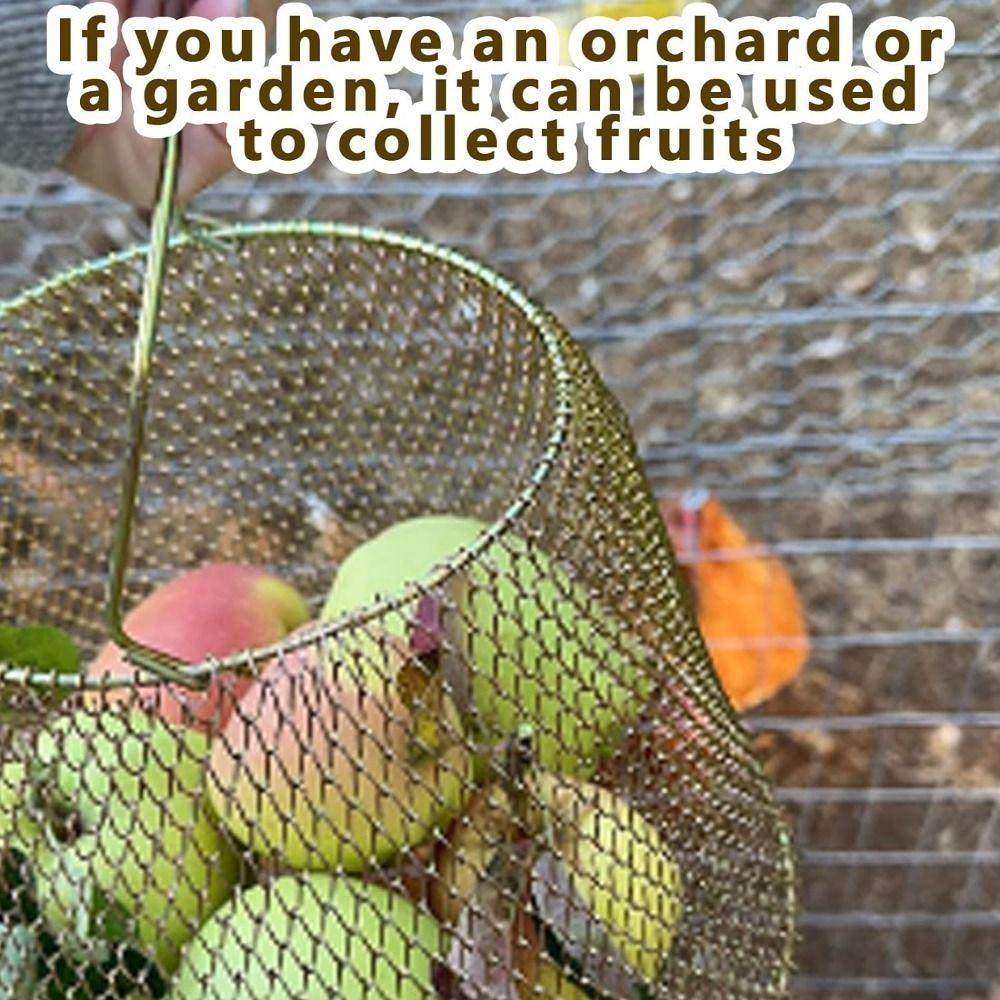 Eierkorb aus Eisendraht, tragbarer Behälter zum Sammeln von Eiern, praktischer Käfig für frische Eier, Bauernhaus