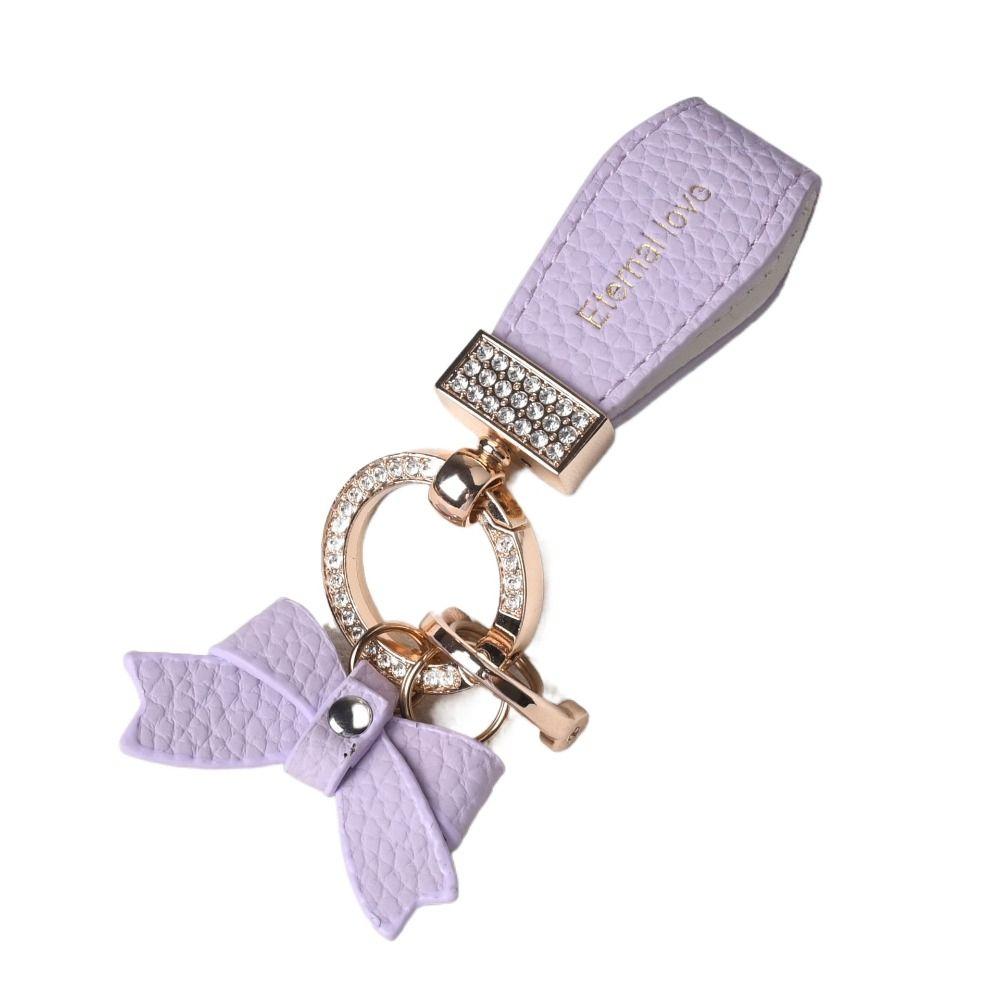 Ladies Bag Fashion Decoration Luxury Genuine Leather Keychain  Women Gift