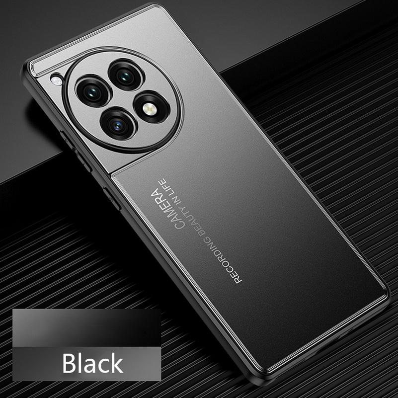 Aluminum Alloy Sandblasted Back Plate Case For OnePlus Ace 3 Pro Ace3 Ace 3V 2 Pro Ace3 1+ 12R 11R Metal Camera Protective Cover