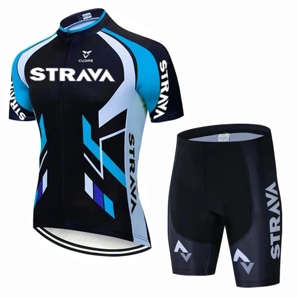 Summer Outdoor Cycling Suit Short Sleeve Set Suction Drain Shuangbike Suit Short Comfortable Cycling Suit Set