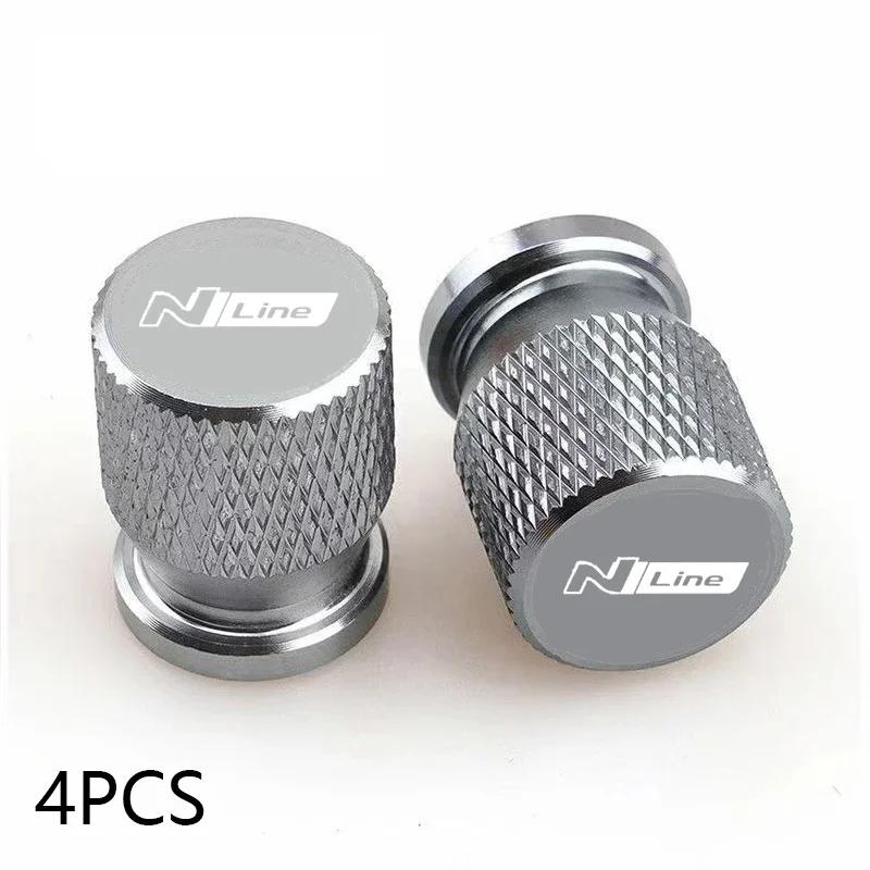 For Hyundai NLINE i30 i40 ix 35 Coupe Tucson Sonata Elantra Kona Car Wheel Tire Valve Caps Tyre Stem Covers Airdust Waterproof TT35