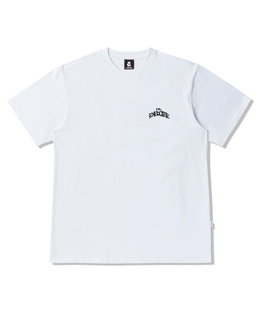 EXERCISE Back Athletic Cloud T-Shirt_White/Black