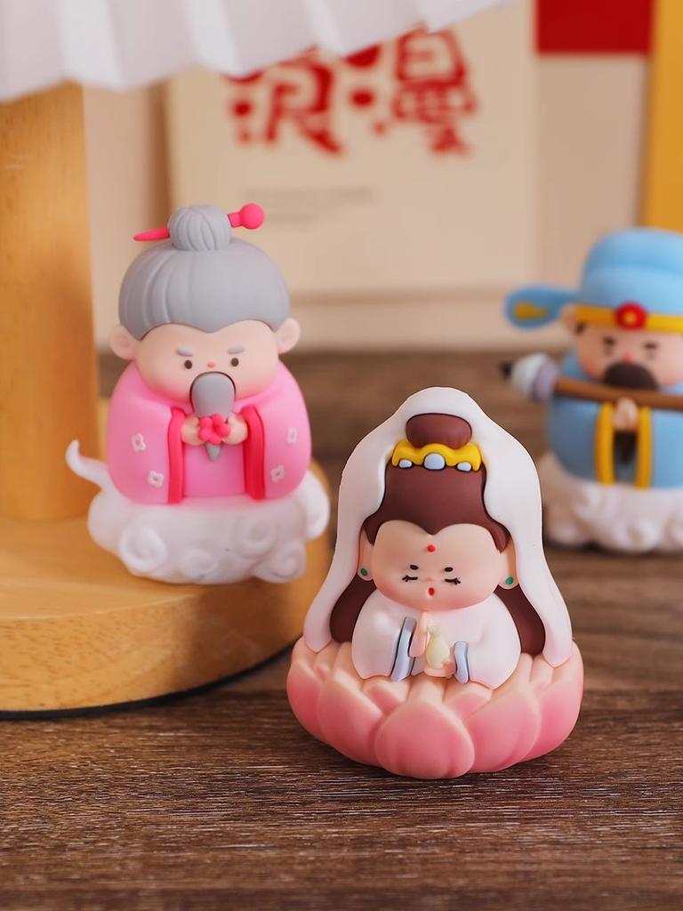 Chinese Lunar New Year Decoration 2026 3D Dragon Baby Ornaments Spring Festival Party Cake Topper Chinese Immortal Desktop Decor