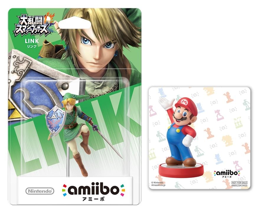 amiibo Линк Smash Оригинальная наклейка в комплекте (Супер Бро. серии)