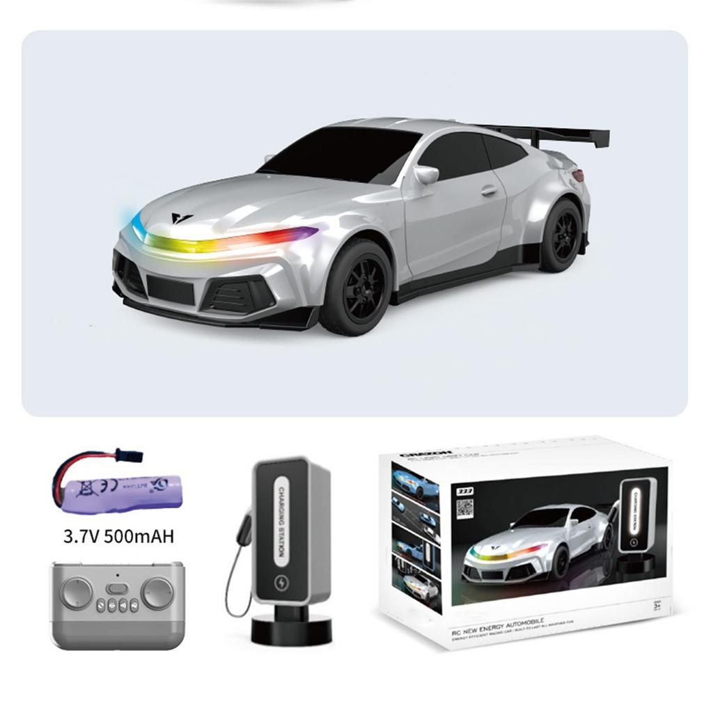 Children's Remote Control Car With Charging Pile Simulation New Energy Electric Car Sports Car Model Electric Toy