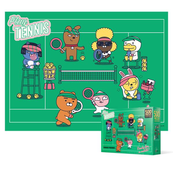 

500 Piece Jigsaw Puzzle - Kakao Friends Play Tennis, popular Korean puzzle