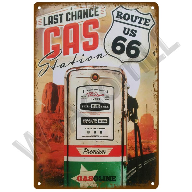 Route 66 Metal Sign House Plaque Metal Poster Tin Sign Plate Wall Posters Vintage Retro Aesthetic Room Decor Wall Art Decoration