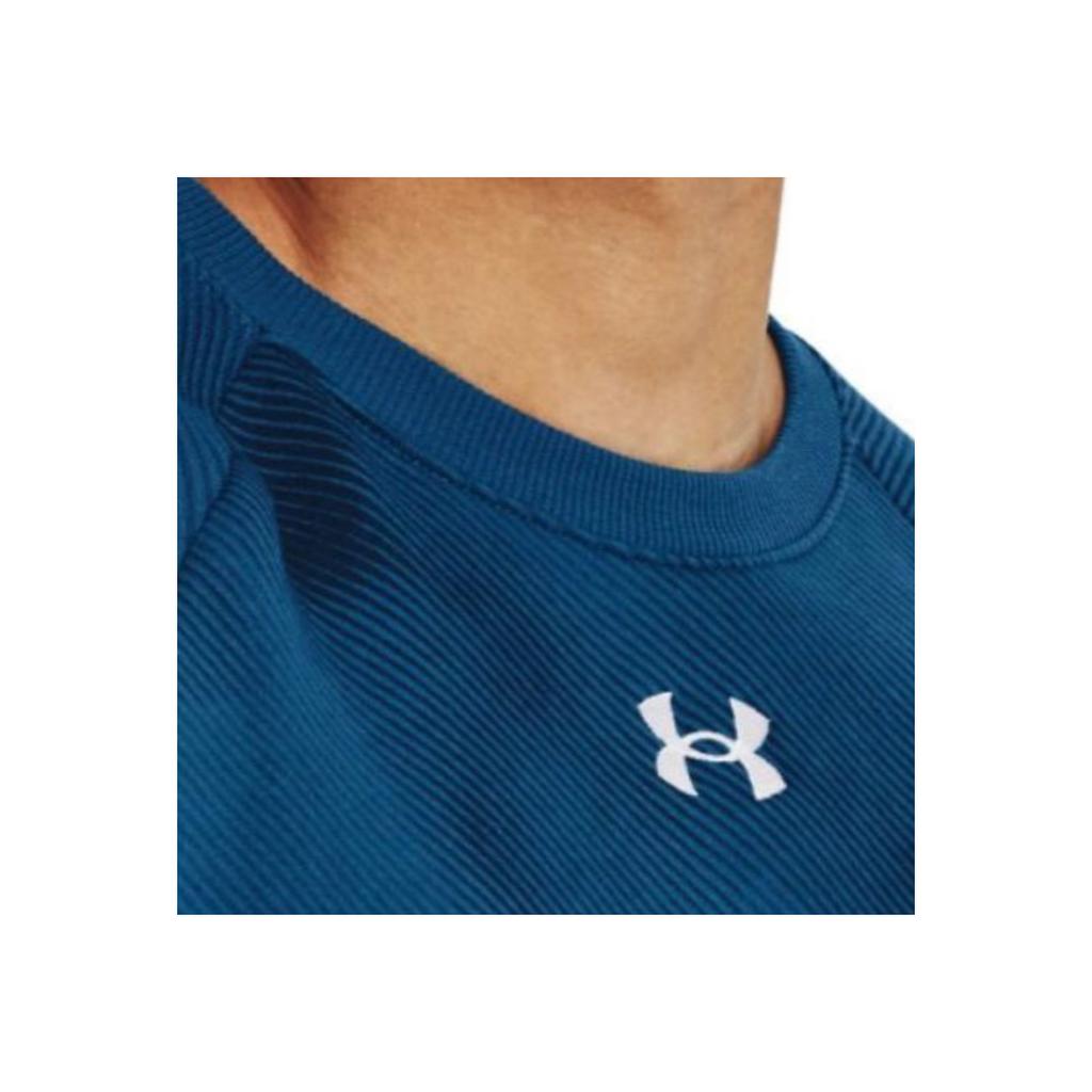 Under Armour Detail Round Neck Long Sleeve Sweatshirt Men sweatshirt Blue 1379756-426