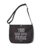 Critic You Need Some Peace Mail Bag Charcoal