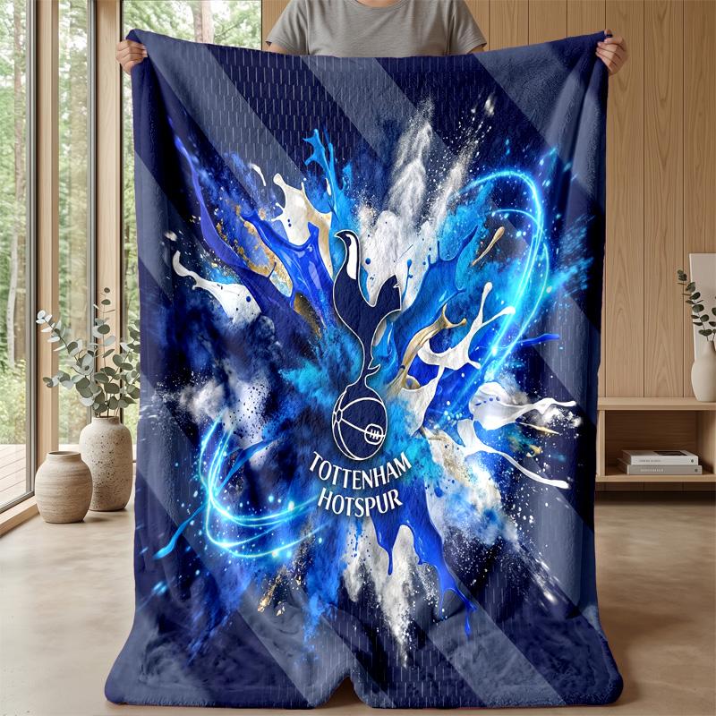 Tottenham Hotspur Theme Blanket Soft Flannel Blanket Plush Throw Blanket Cozy Sofa Bed Blanket for Home Decor