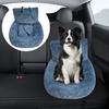 Dog Car Seat Soft Washable Pet Booster Car Seat with Safety Leash Plush Velvet Puppy Car Travel Carrier Bed for Small Medium Large Dogs