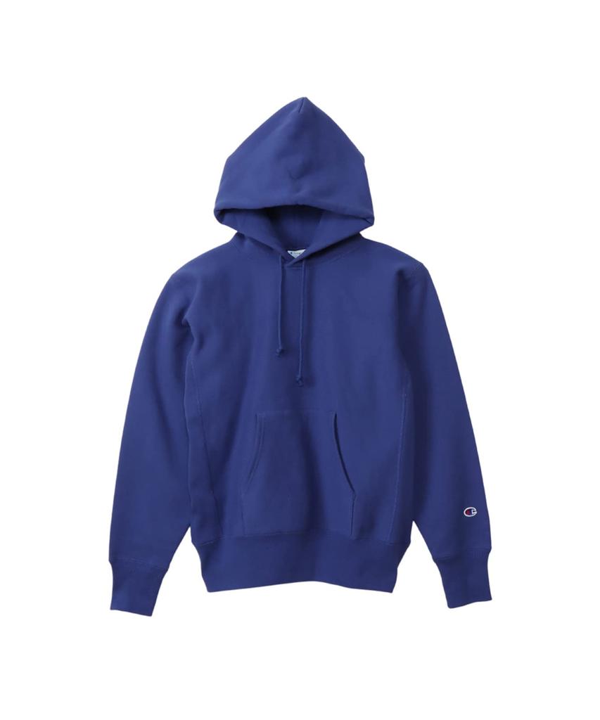 Parka Long Sleeve Brushed Lining COTTON USA Hooded Sweatshirt REVERSWEAVE Midnight Blue L [Champion] 11.5oz Reverseweave(R) C3-Y132 Men's