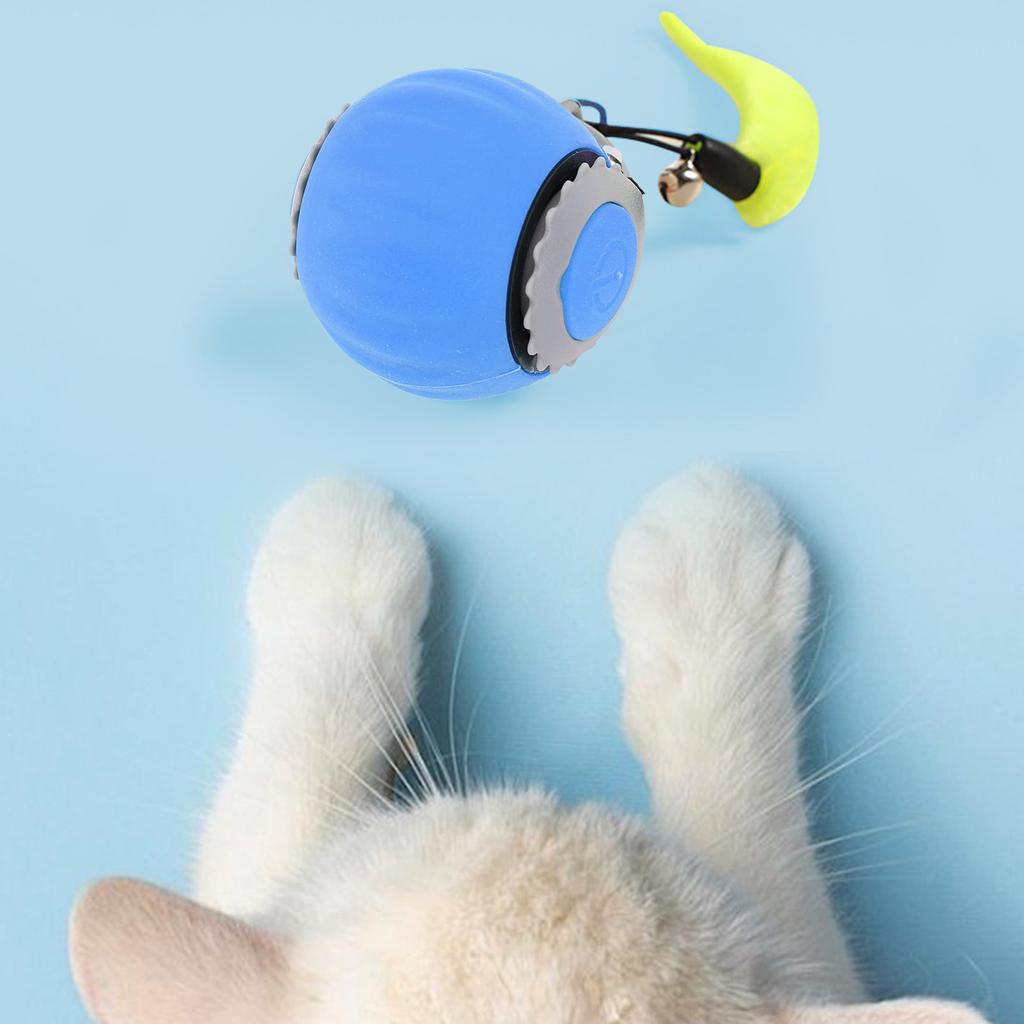 Interactive Rolling Cat Toy   Smart Automatic Self Rolling Pet   Electric Moving   Toy for Indoor Cat Exercise