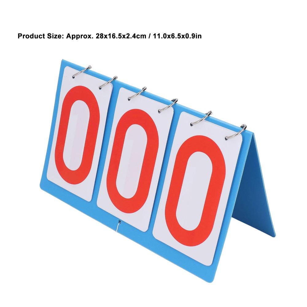 3-Digit Display Flip Scoreboard Waterproof Plastic Portable Scoreboard Table Tennis