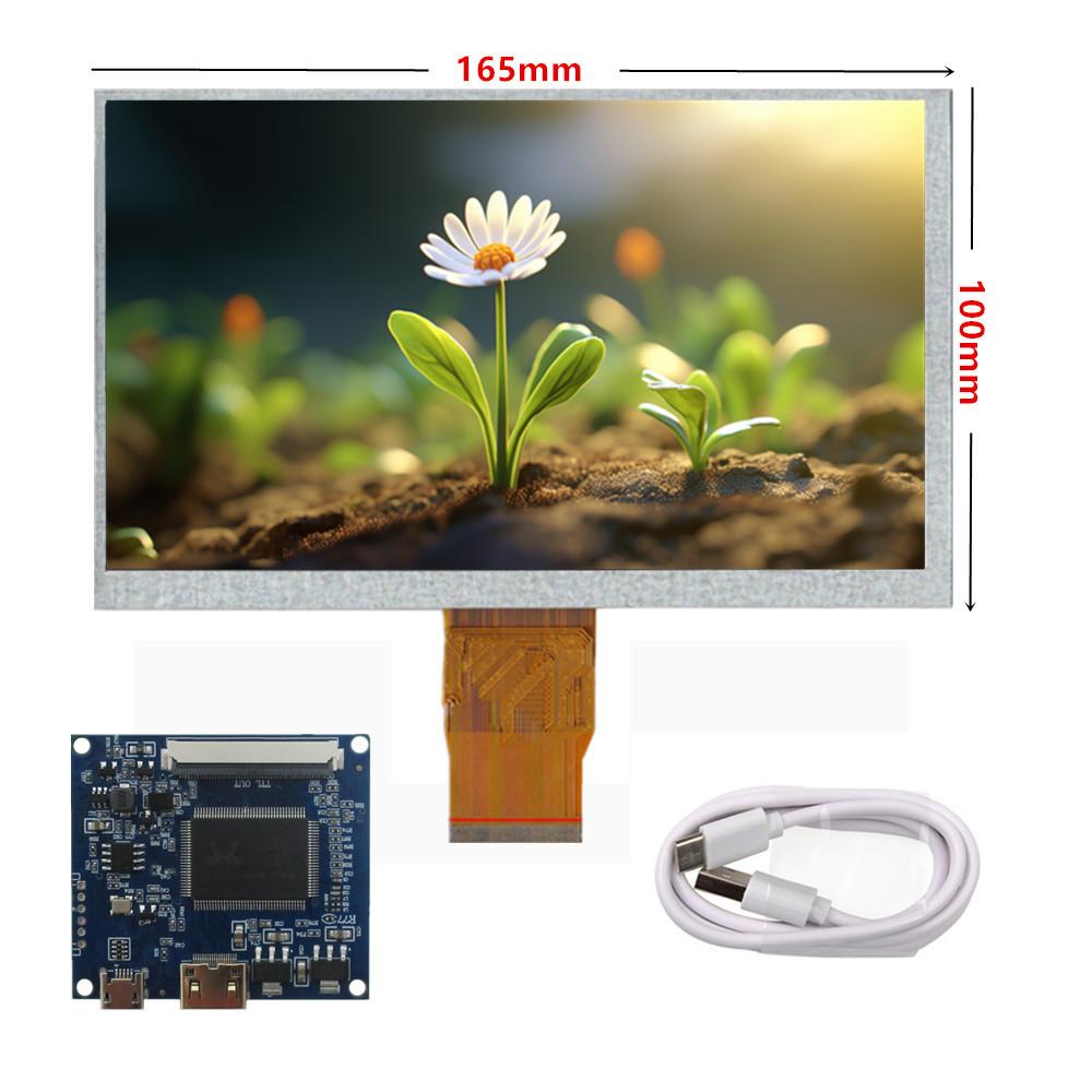 7 Inch 1024*600 IPS LCD Screen Display Driver Control Board For DIY Lattepanda,banana/Raspberry Pi PC Monitor Mini HDMI-Compatible