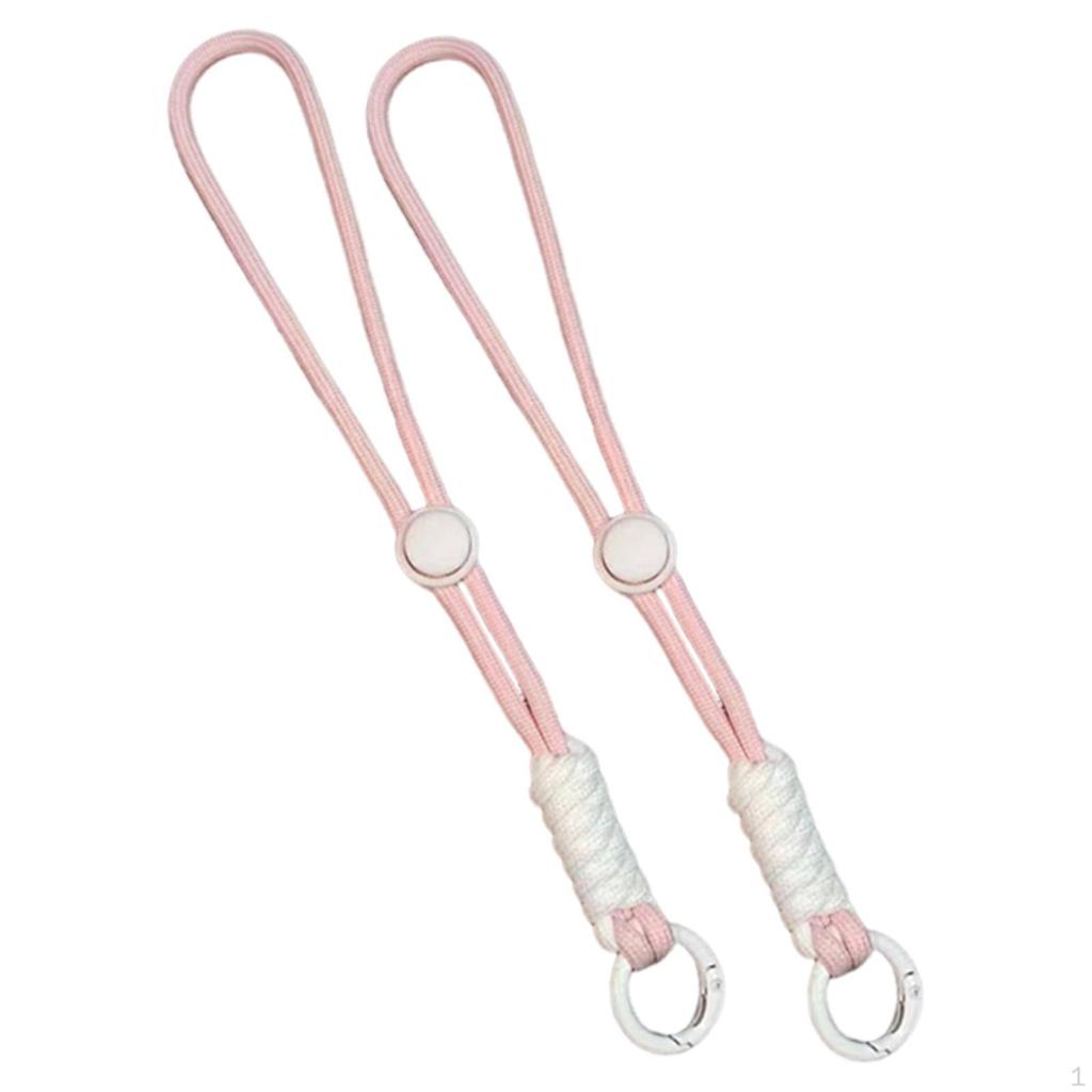 2 Pieces Ski Gloves Wrist Straps Anti Loss Lanyard Convenient Adjustable Hand Strap