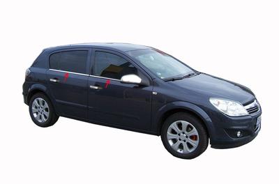 Zewnętrzne obramowanie okularów (Stal nierdzewna) Hatchback, Carmos - Stal turecka do Opel Astra H 2004-2013