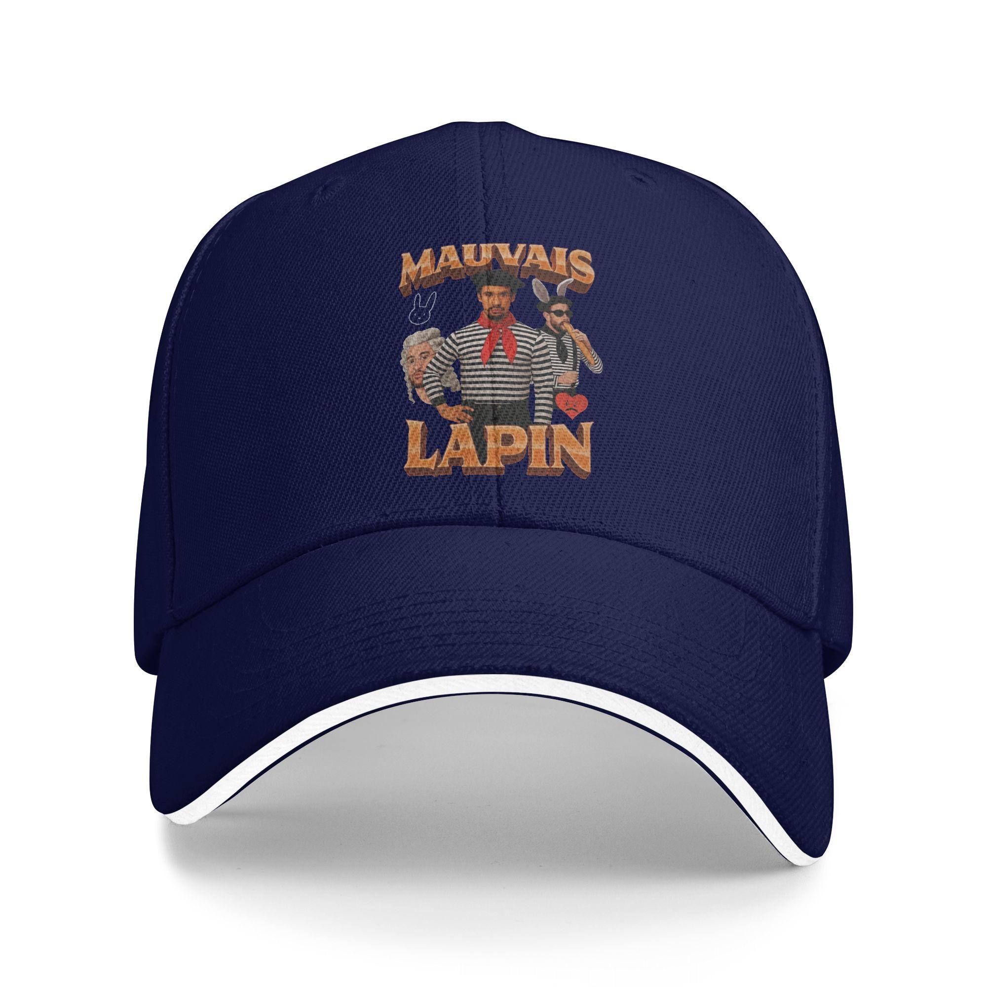 

WoUnisex Unisex Mauvais Lapin Bad Bunny Outdoor Hat Spring Adjustable Cap New Baseball Cap Fashion Golf Sunshade One Size