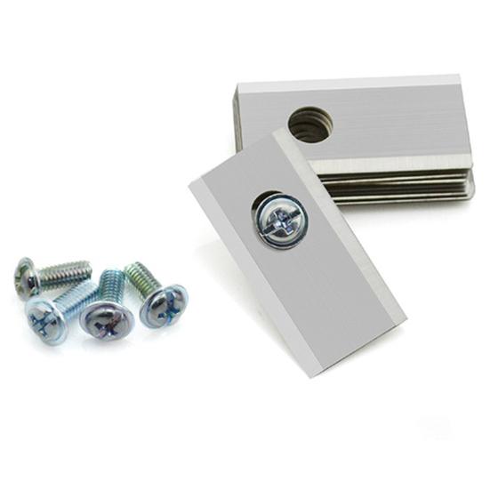 Yousheng 12/30Pcs Stainless Steel Lawnmower Blade for Worx Landroid Heavy Duty Universal Robot Lawn Mower Replacement Blade with Mounting Screws