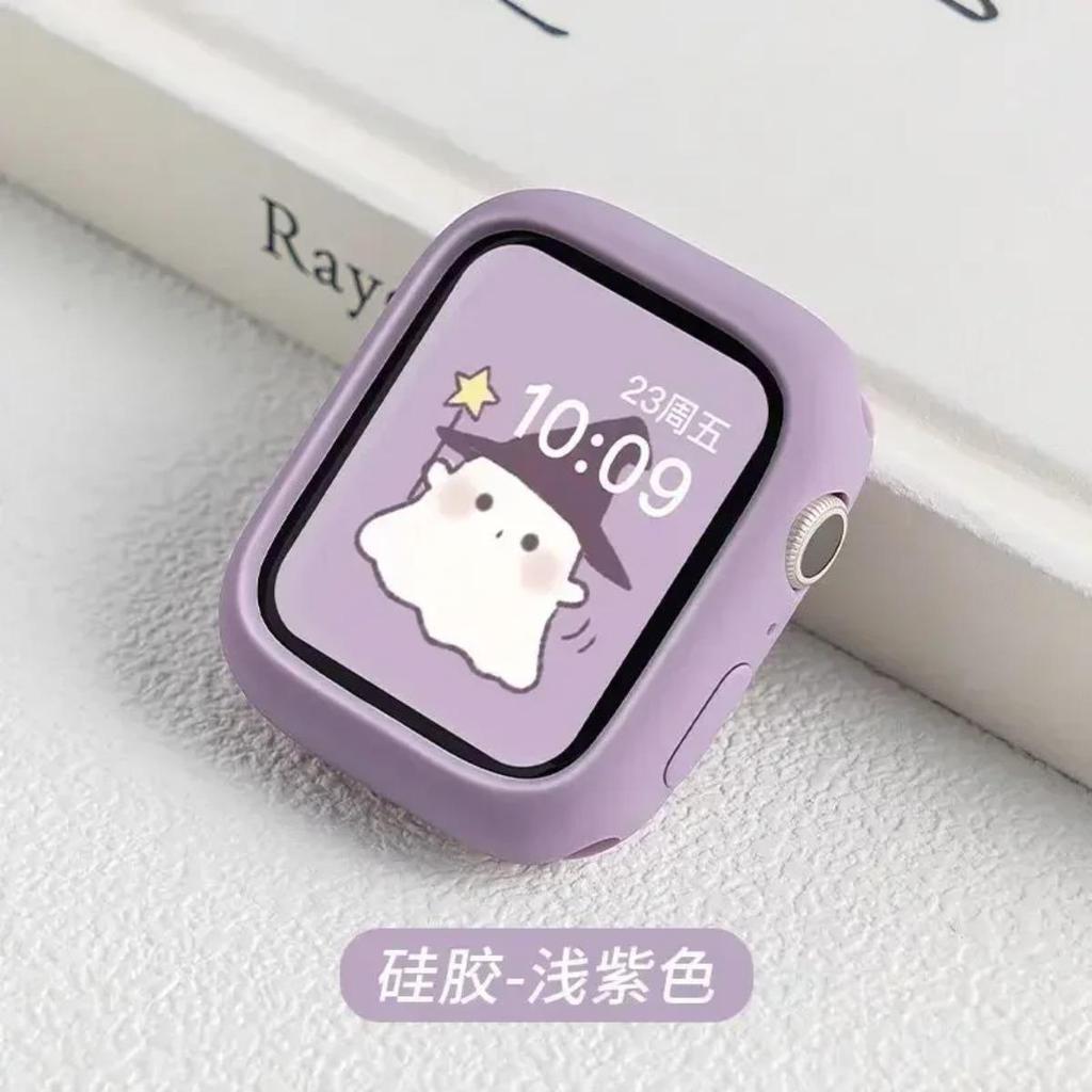 Silikonhülle für Apple Watch Hülle 10 42mm 46mm 44mm 40mm 45mm 41mm Zubehör Stoßfänger Schale Schutzhülle iWatch Serie SE 6 7 8 9