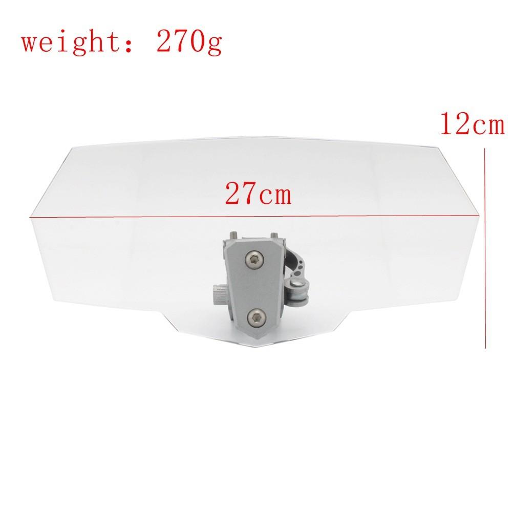 Durable Motorcycle Windshield Screen Available In Clear And Gray Variants