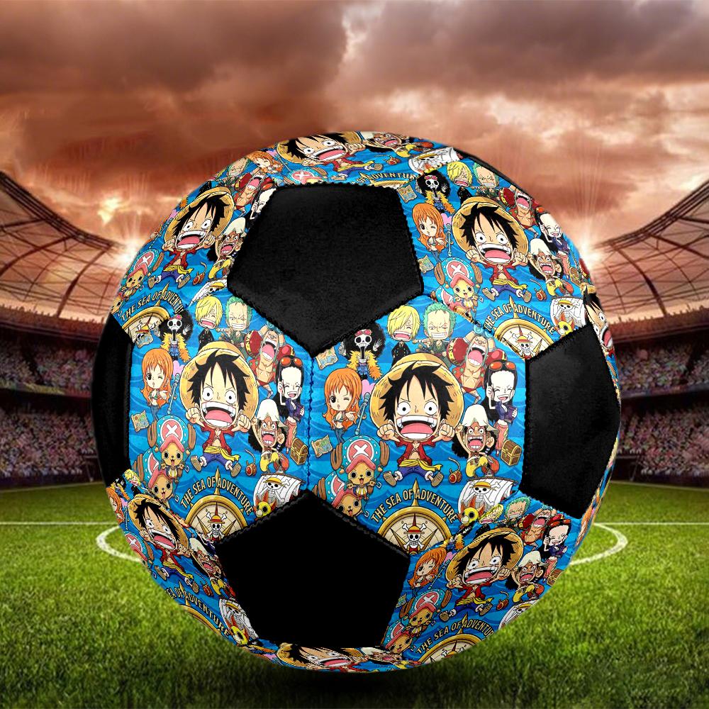 1pc One Piece Football Soccer Ball Size 5 Indoor Soccer Ball Fashion Colorful  Backyard Game -Great For Sports Fans Gift HE65