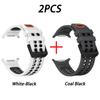 2 Stück Neues Silikon-Uhrenarmband für Samsung Galaxy Watch Ultra 2 1 Spezieller Anschluss Atmungsaktives Ersatzarmband Weich Wasserdicht