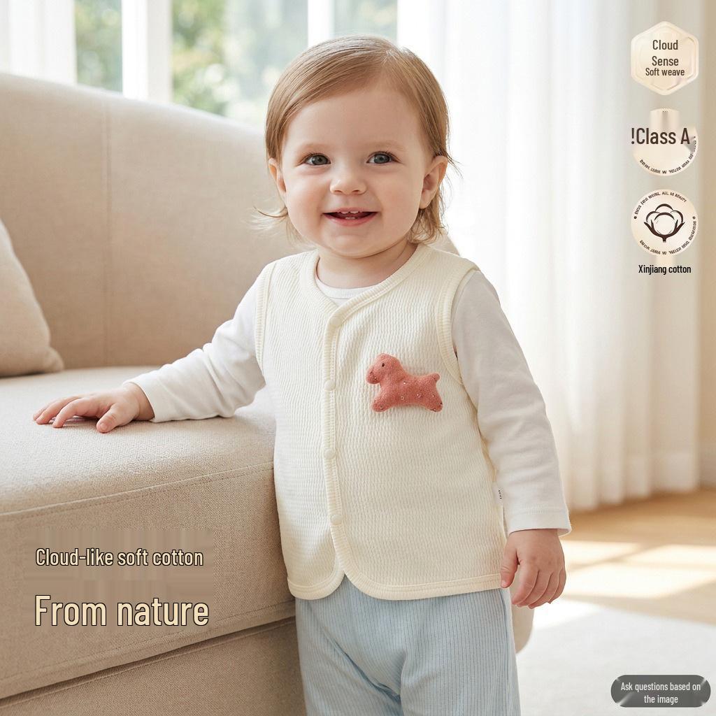 Baby Vest: A-Class Cotton Sleeveless Jacket for Infants and Toddlers - Spring/Fall Warm Outerwear for Outings