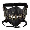Adult Party Mask with Adjustable Side Hardware, Chain and Gear Face Cover Accessory for Cosplay Gatherings and Theme Nights In Costume Styling