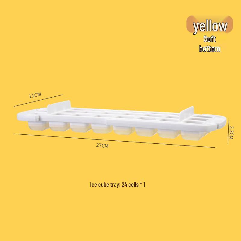 Silicone Ice Cube Tray with Double Layer Storage Box for Rapid Ice Making