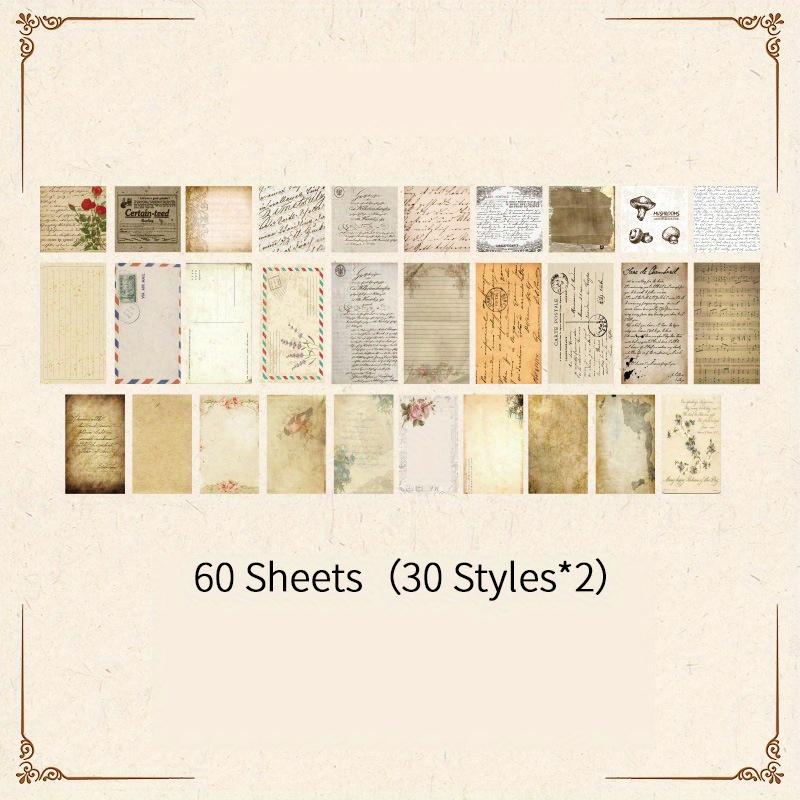 

60pcs Vintage Garden theme Hand Account Decorative paper DIY Creative Retro Material Paper Scrapbooking Material Art Supplies