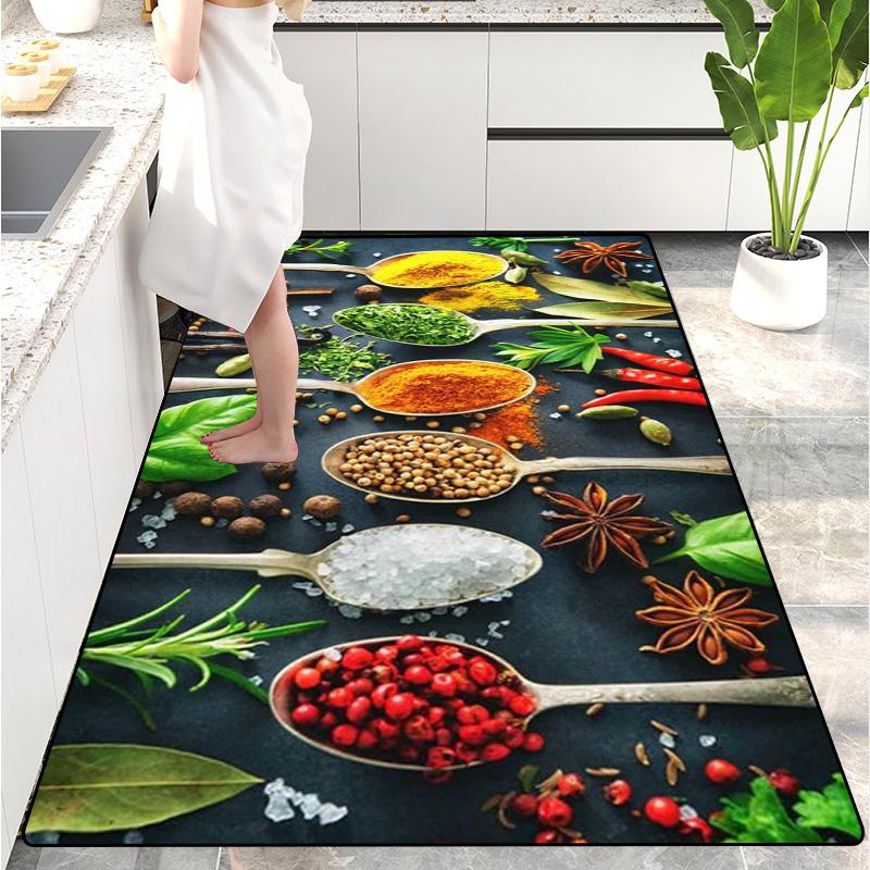 Moderne Küchenmatte Fußmatte für den Hauseingang Flur Schlafzimmer Wohnzimmer Dekoration Boden Teppich Balkon Badezimmer Langer Teppich