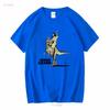The Jesus Lizard Mudhoney Dinosaur Riding T Shirt Meme Top 1446 Vintage Washed Stretched Top For Everyday Wear Versatile