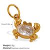 Ocean Element Conch Shell Pendant Accessories Stainless Steel Gold-Plated Beach Wind Accessories