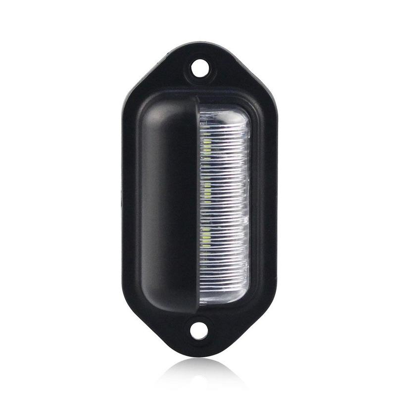 1/2/3pcs 12V 6LEDs Car Truck License Plate Light Truck RV Trailer Waterproof Tail Light Side Lamp Car License Plate Bulb License Plate Lights 2