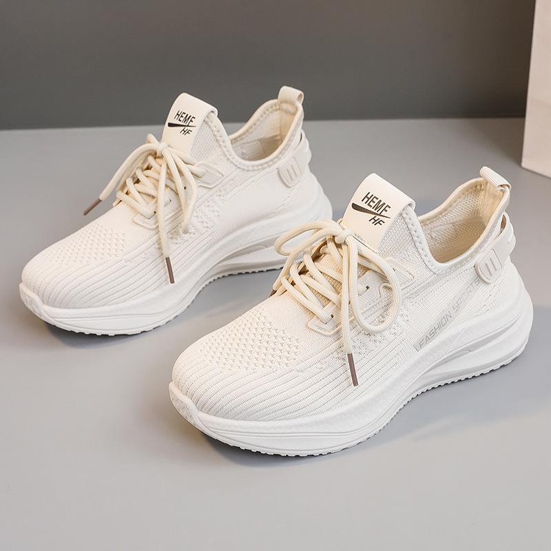 

[Customized] LD581 new mesh shoes women s 2025 spring and summer flying woven shoes sports shoes mesh breathable casual running 40