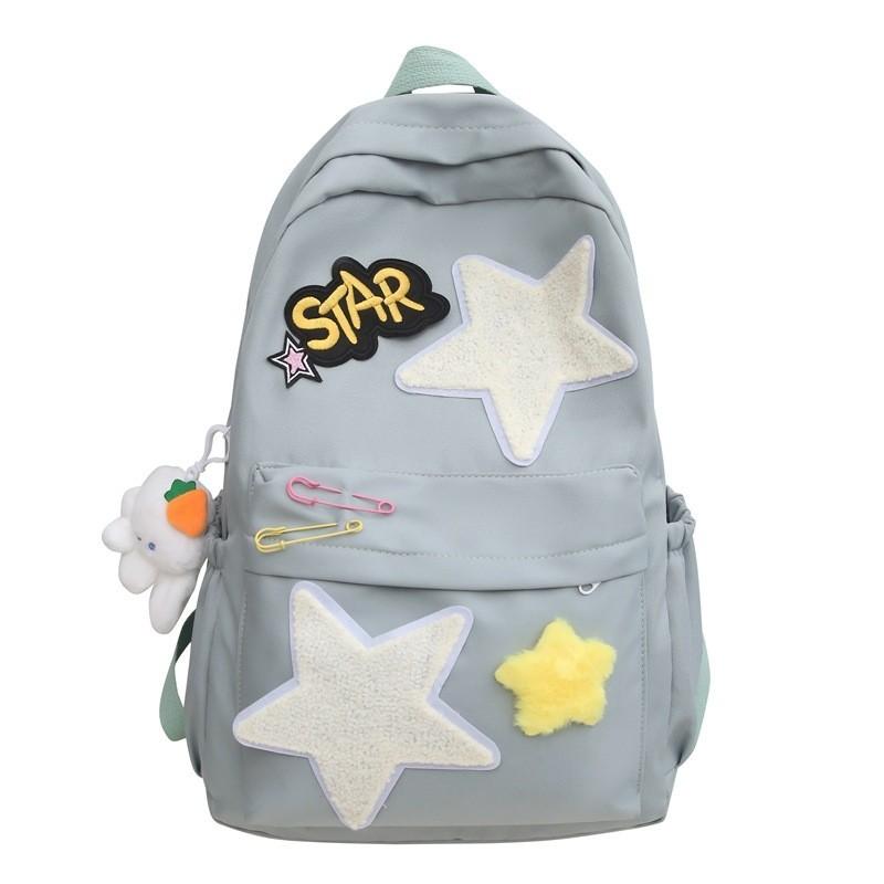 

Adorable High-quality Backpack For Middle School Girls Vibrant Colors And Cartoon Patterns синій