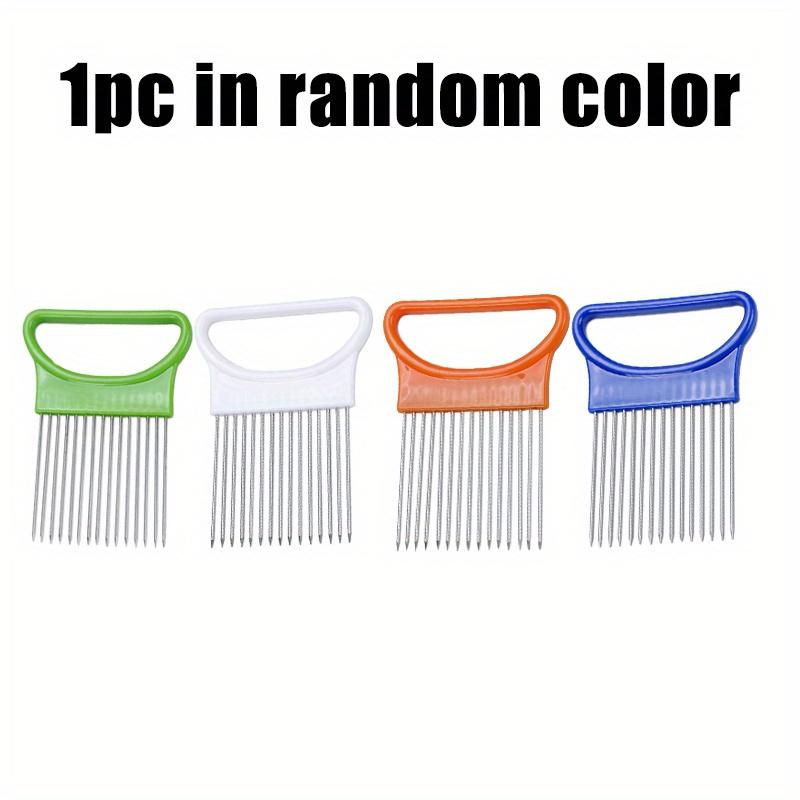 1/2/4pcs Stainless steel onion slicer vegetable tomato cutter Used for safe cooking tools for kitchen workers Food contact safety No