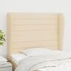 Headboard - Maison Exclusive - With Ears - Cream - Durable Fabric - Adjustable Height