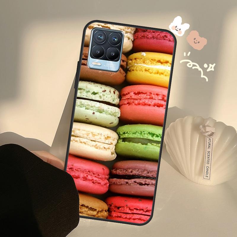 Macarons Cake Dessert Case For Realme C71 C63 C61 C55 C51 C53 C25 C65 C67 C75 11 12 13 14 15 Pro Plus GT6 GT7 Pro