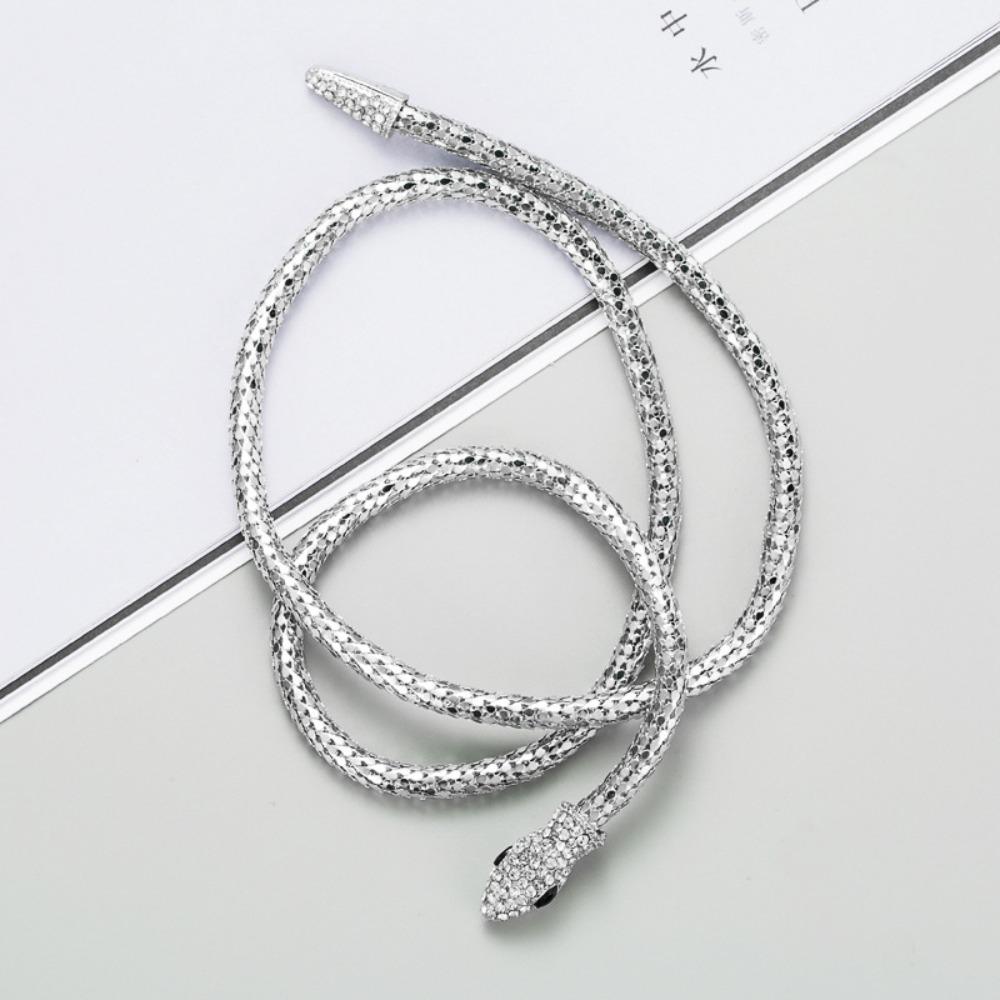 Alloy Bendable Snake Necklace Twistable Bracelet Creative Gift Flexible Choker