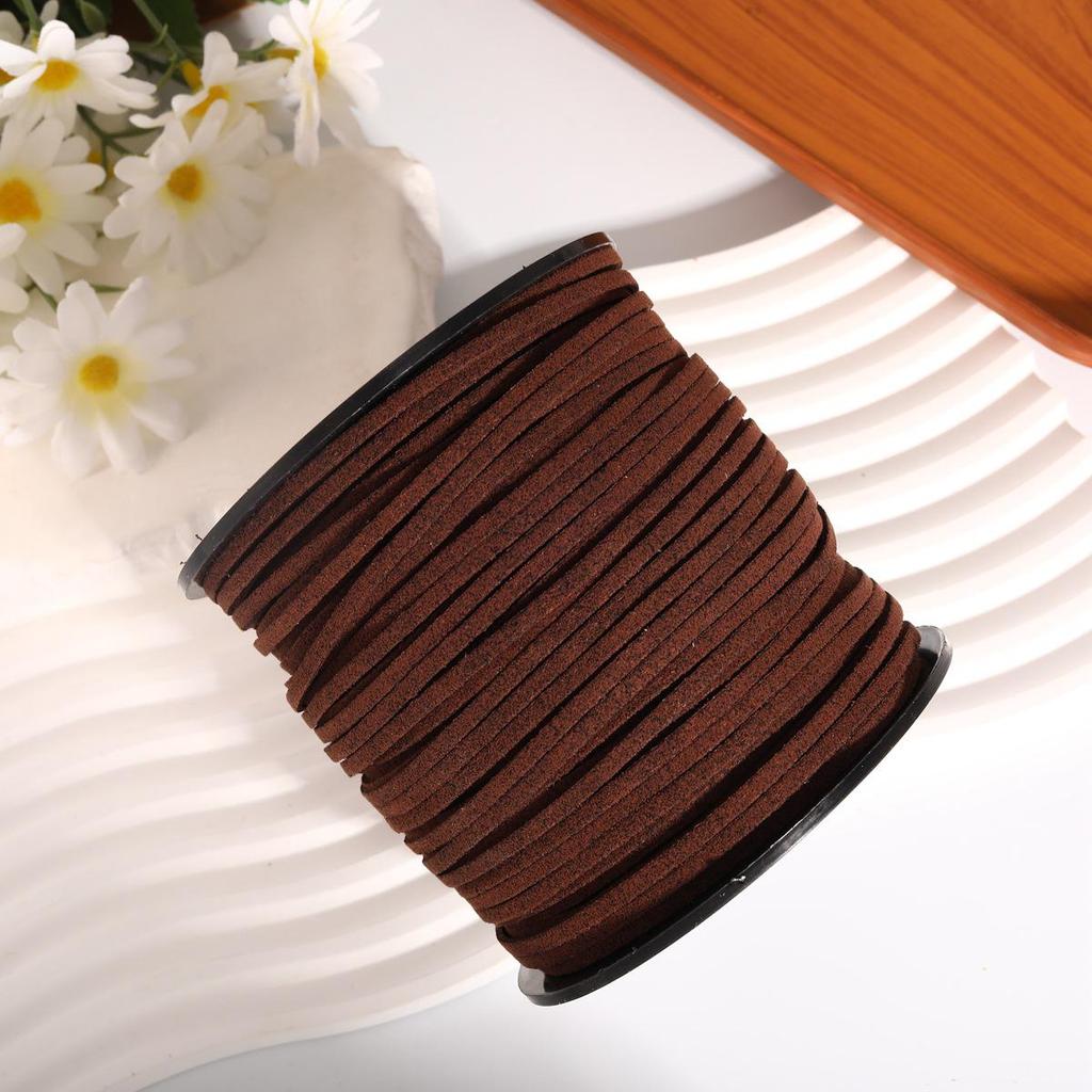 3mm Colored Korean Deerskin Suede Cord - Eco-Friendly Handmade Hanging Rope