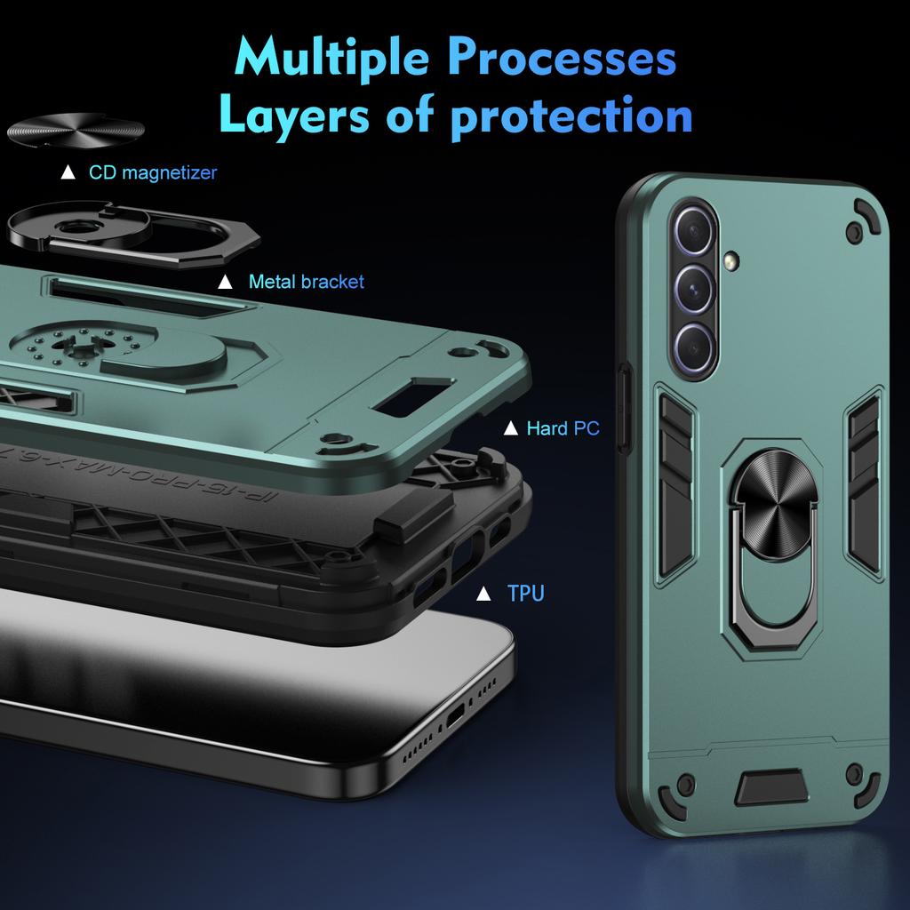 For Samsung Galaxy A25 5G (Global) (161.0 x 76.5 x 8.3mm) Case Kickstand Car Mount Phone Case