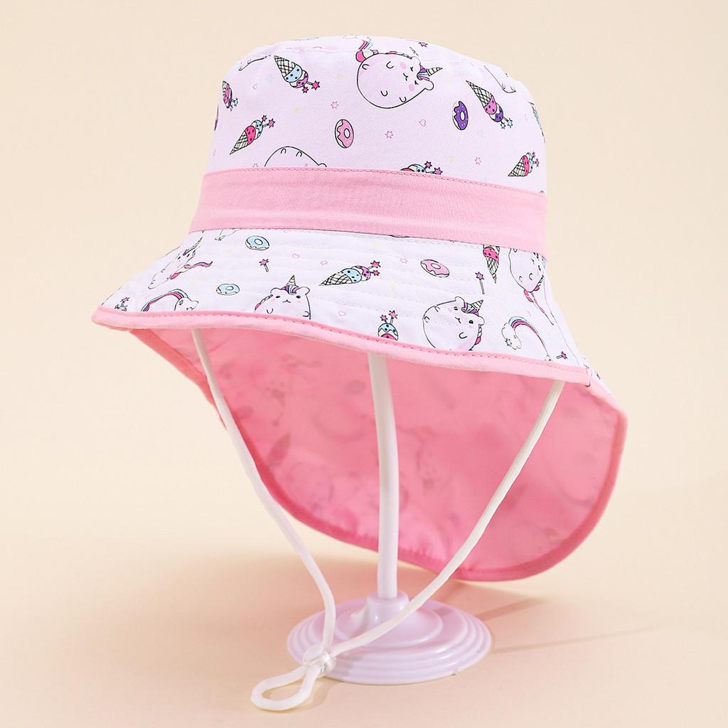 Unicorn Kids Fisherman Hat With Wide Brim For Summer Beach Sun Protection