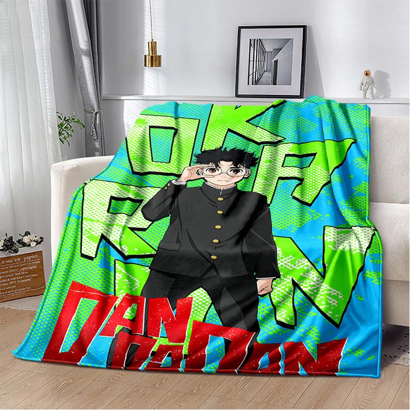 3D DAN DA DAN Anime Cartoon Blanket,Soft Throw Blanket for Home Bedroom Bed Sofa Picnic Travel Office Cover Kids Gift