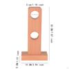 2 Pieces Curtain Rod Holders Brackets Wood Minimalist Window Hooks Wall Ceiling